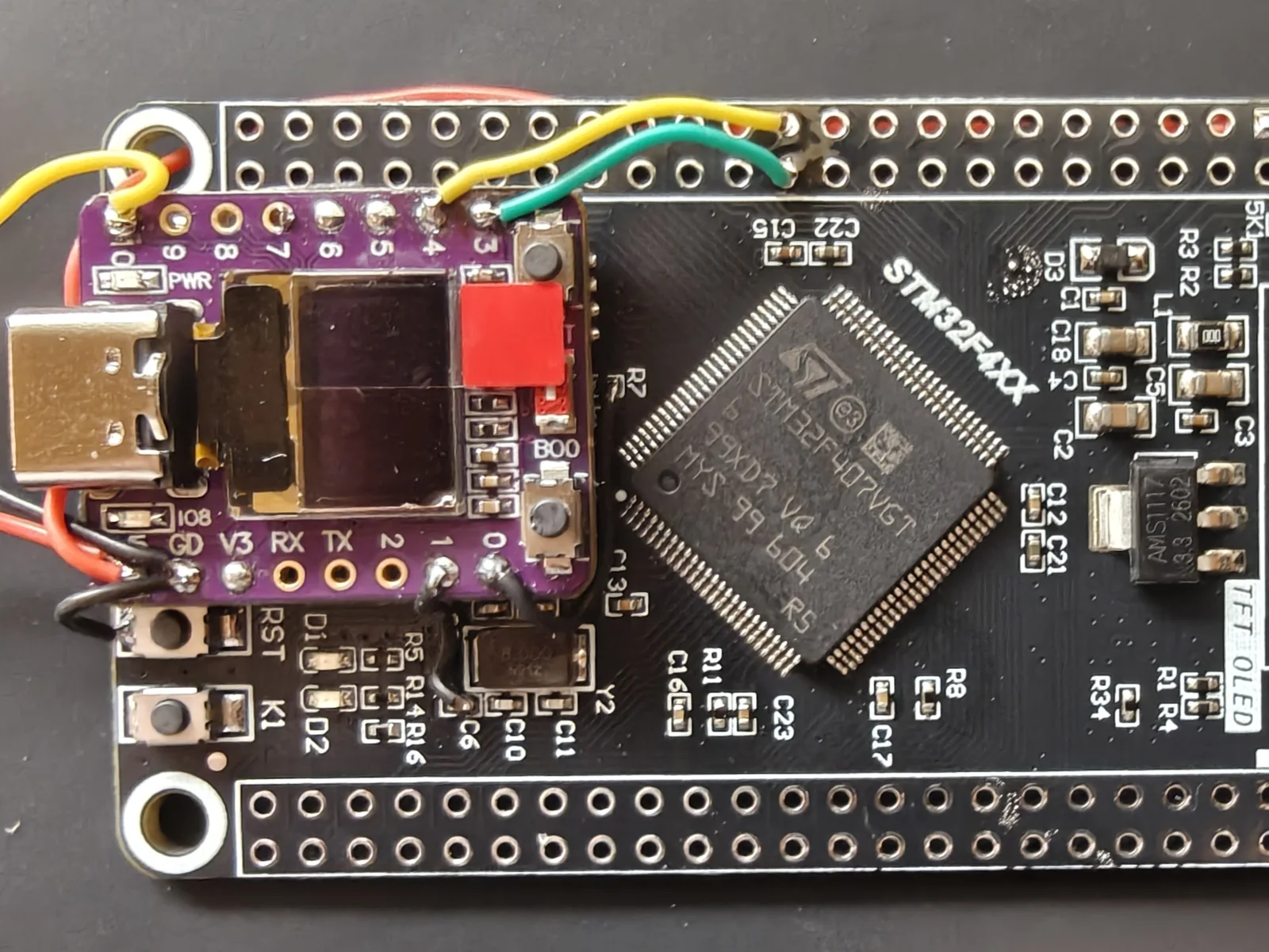 The wired core, seen from above